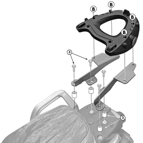 Givi sr371 monokey - givi, adaptor