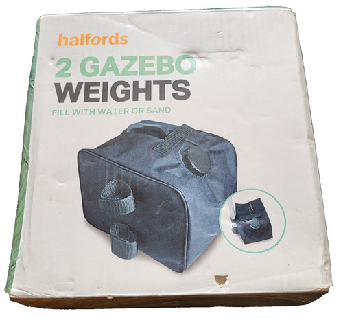 Halfords gazebo weights fill - 2,