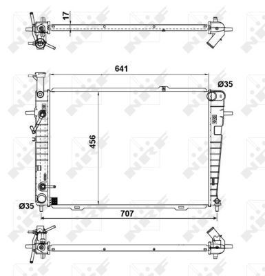 Nrf radiator for - nrf, hyundai