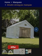 Gala Party Tent Marquee 4m