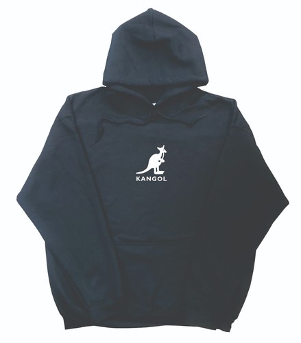 Kangol hoodie black white - kangol, (white