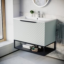 Nes Home 800mm Wall Hung Green