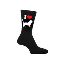 I Love Basset Hound Socks