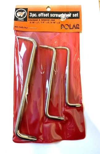 Offset screwdriver set 3pc - screwdriver,