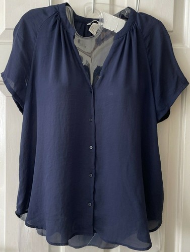 Ladies navy short - short, sleeved