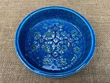 VINTAGE MID CENTURY BITOSSI ALDO LONDI RIMINI BLUE ITALIAN POTTERY TRINKET DISH