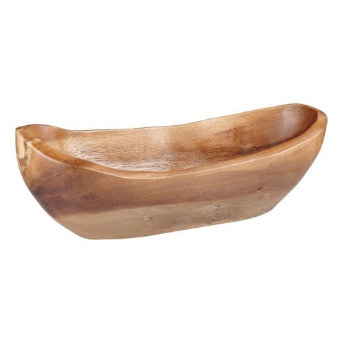 Rustic acacia bowl 25cm - rustic, –