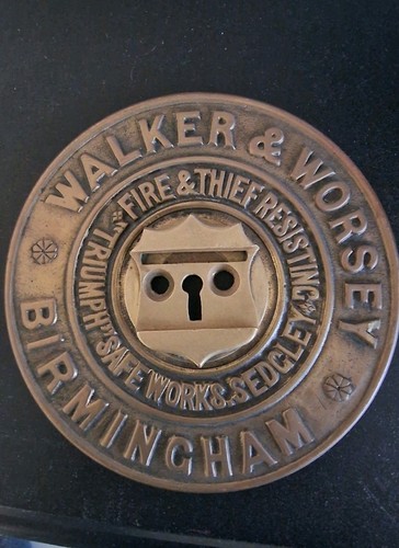 Antique safe plaque escutcheon - antique,