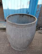 Vintage galvanised dolly tub watertight