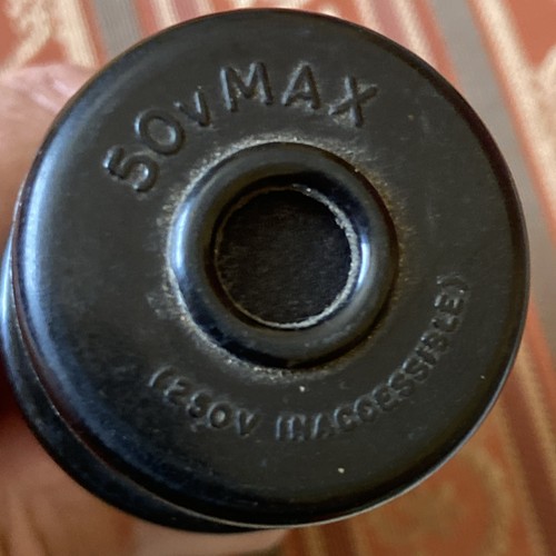 Bakelite power plug socket - &,