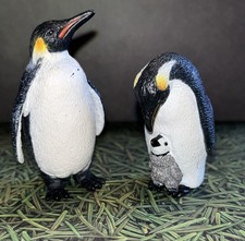 Schleich Germany Emperor Penguin Family Adult with Chick Figures Inc. Adult Male