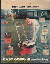 Allis-Chalmers Pedestrian "Rotary Lawn Mowers" Brochure Leaflet