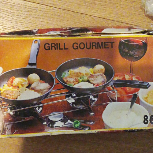 Grill gourmet metal - fondue, set