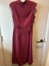 Hobbs Red Leslie Belted Midi
