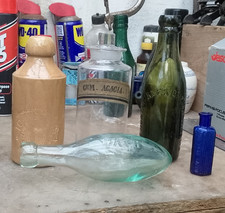 Old Bottles and Chemist Jar