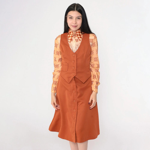 Vintage 70s rust brown - vintage,