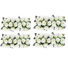 Artificial Flowers Wedding Centerpieces Decorations Fake Flowers 4pcs White Silk