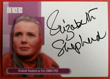 THE AVENGERS - ELIZABETH SHEPHERD - Emma Peel Mk. I - Hand-Signed Autograph Card