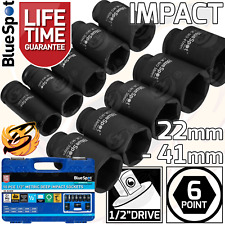 1/2"Inch DRIVE DEEP IMPACT Socket Set 22mm - 41mm HGV Long Reach Impact Sockets