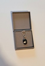 925 Sterling Silver, Small Preseil Bluestone Pendant Necklace