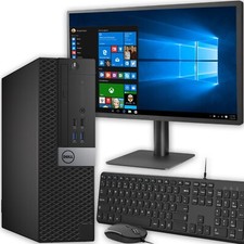FAST COMPUTER PC i5 6th QUAD DESKTOP PC 22" TFT SET 16GB RAM 480GB SSD WINDOWS10