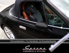 Bmw Z3 95-02 Chrome Trim 1x Convertible Frame and 2x Window Trims 3M