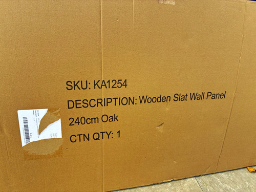 Oak wood slat wall - wall, panel