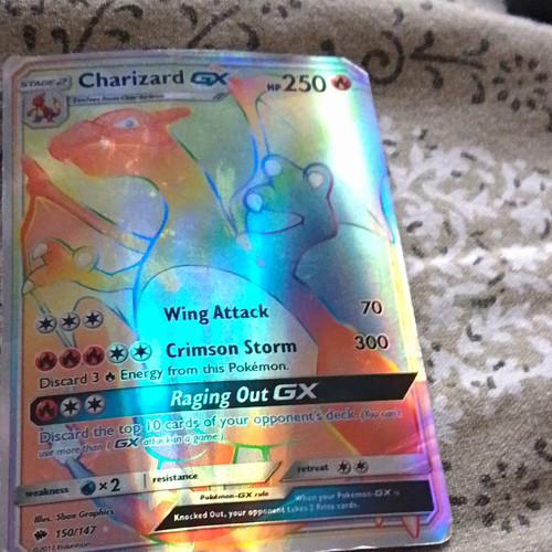 Charizard secret rainbow - gx,