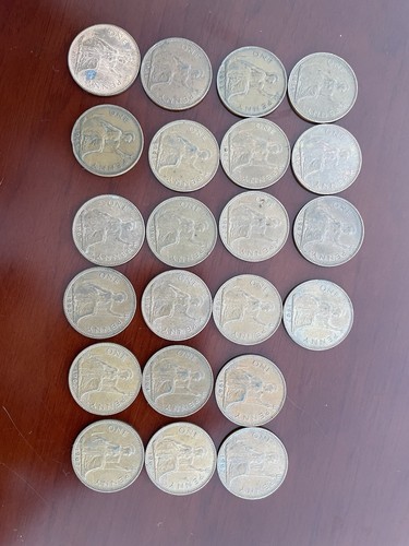 Old british penny - old,