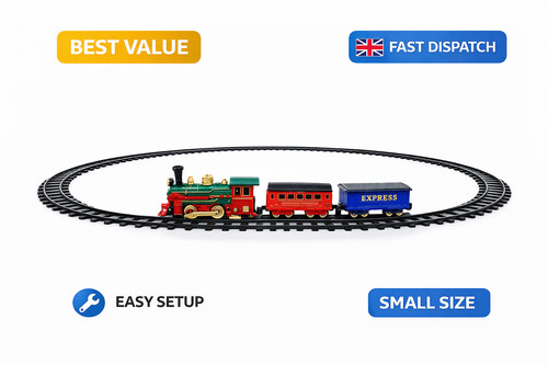 Electric train set toy - train, track