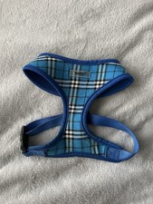 Blue and white checkered Bunty dog harness size M Excellent condition