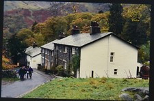 35mm Slide Pretty Autumn Landscape Trees Cottages Seatoller ? Lake District ?
