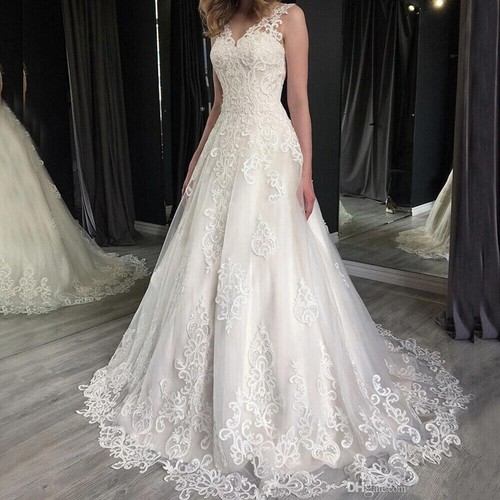 Plus size wedding - dresses, v