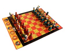 Matt Groeing THE SIMPSONS CHESS set complete with Figures & Board, NO BOX