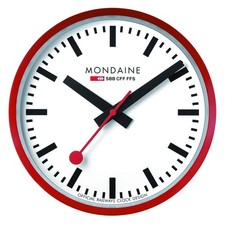 MONDAINE Wall Clock Red