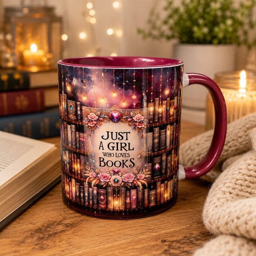 Book lover mug - book, just