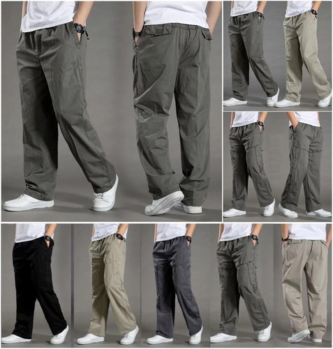 Mens cargo pants - pants, cotton