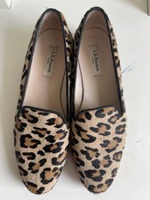 LK Bennett Pony Skin Leopard Print Shoes Size 37