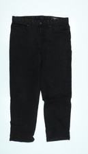 TU Mens Black Cotton Straight