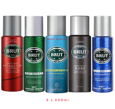 5 x 200ml MIX Brut Deodorant