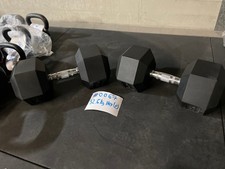 Hex Dumbbells Set 2.5kg-40kg Pair Hand Weights Rubber Encased Gym