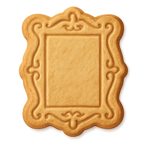 Gilded picture frame cookie - picture,