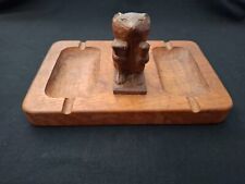 Beaverman  /  Colin Almack    Oak Ashtray   -   Robert Mouseman
