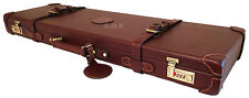 GDK, DARK BROWN PU LEATHER SHOTGUN CASE,26-32" BARREL SHOTGUN CASE, CASE 165-PU