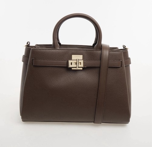 Dkny brown leather satchel bag - satchel,
