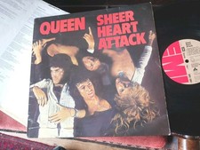 QUEEN -      Sheer Heart Attack,     ORIGINAL 1974 UK LP / inner.... DECENT COPY