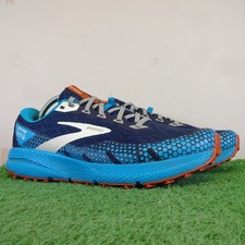Brooks Trainers Size 8.5 Men's Blue Teal Divide 3 Breathable Trail Running Shoes