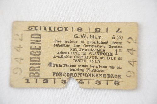 Gwr bridgend platform railway - gwr,