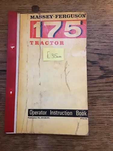 Massey ferguson 175 tractor - massey,