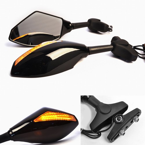 Black led integrated turn - black,